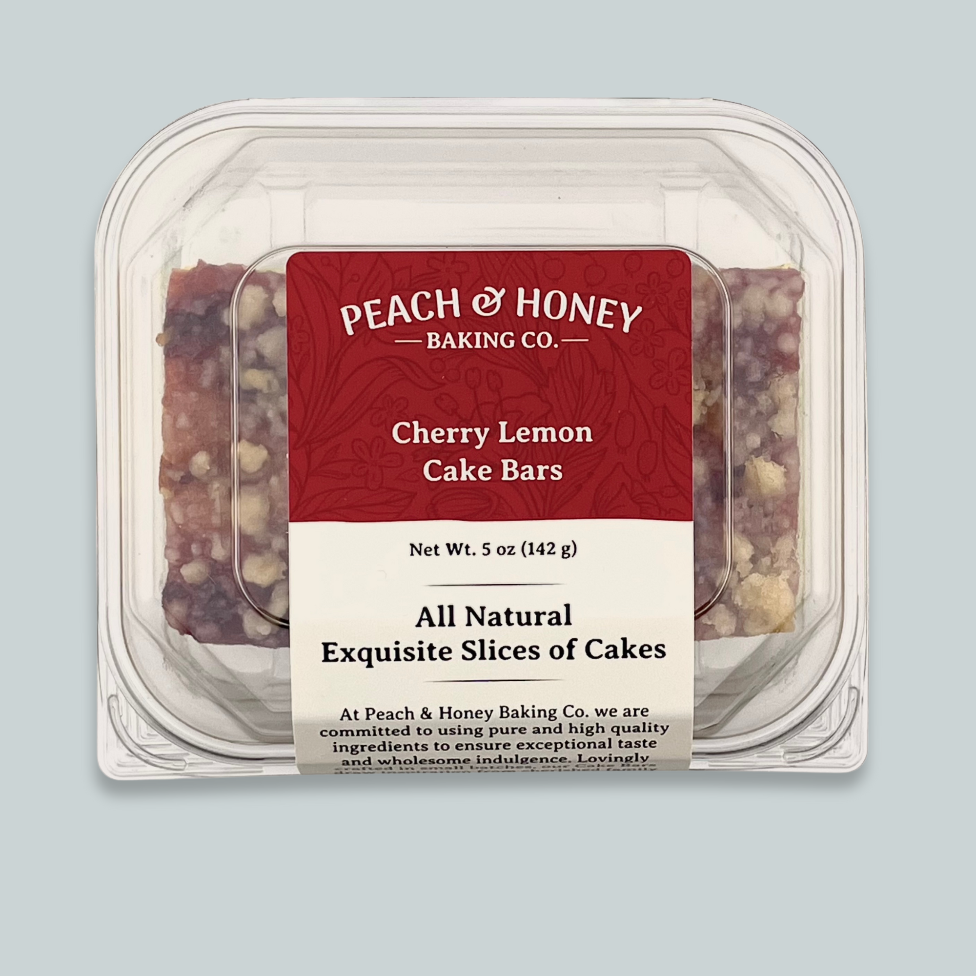 Cherry Lemon Cake Bars (4 bars)