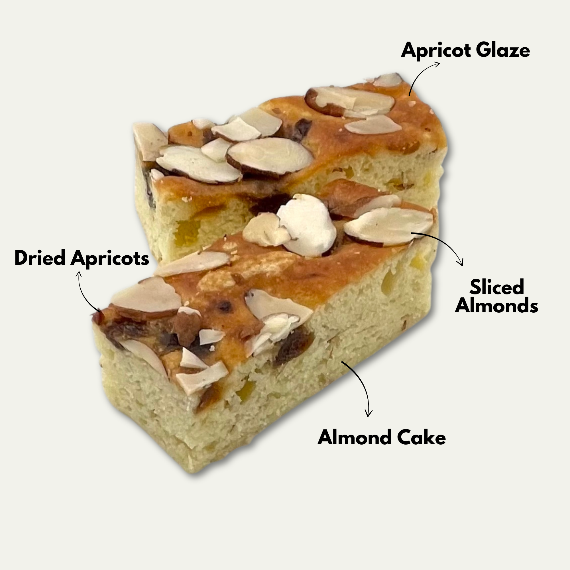 Apricot Almond Cake Bars