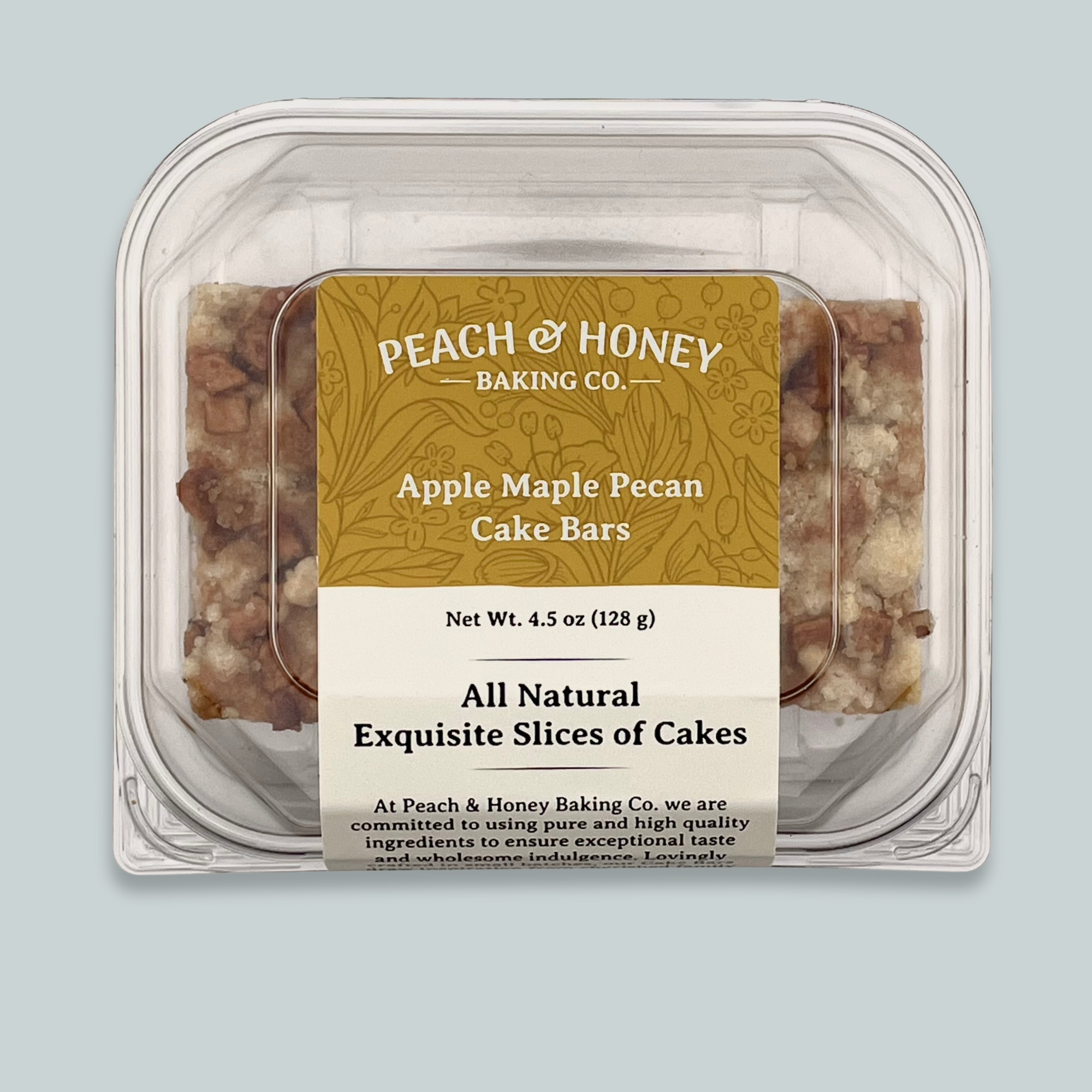 Apple Maple Pecan Cake Bars (4 bars)