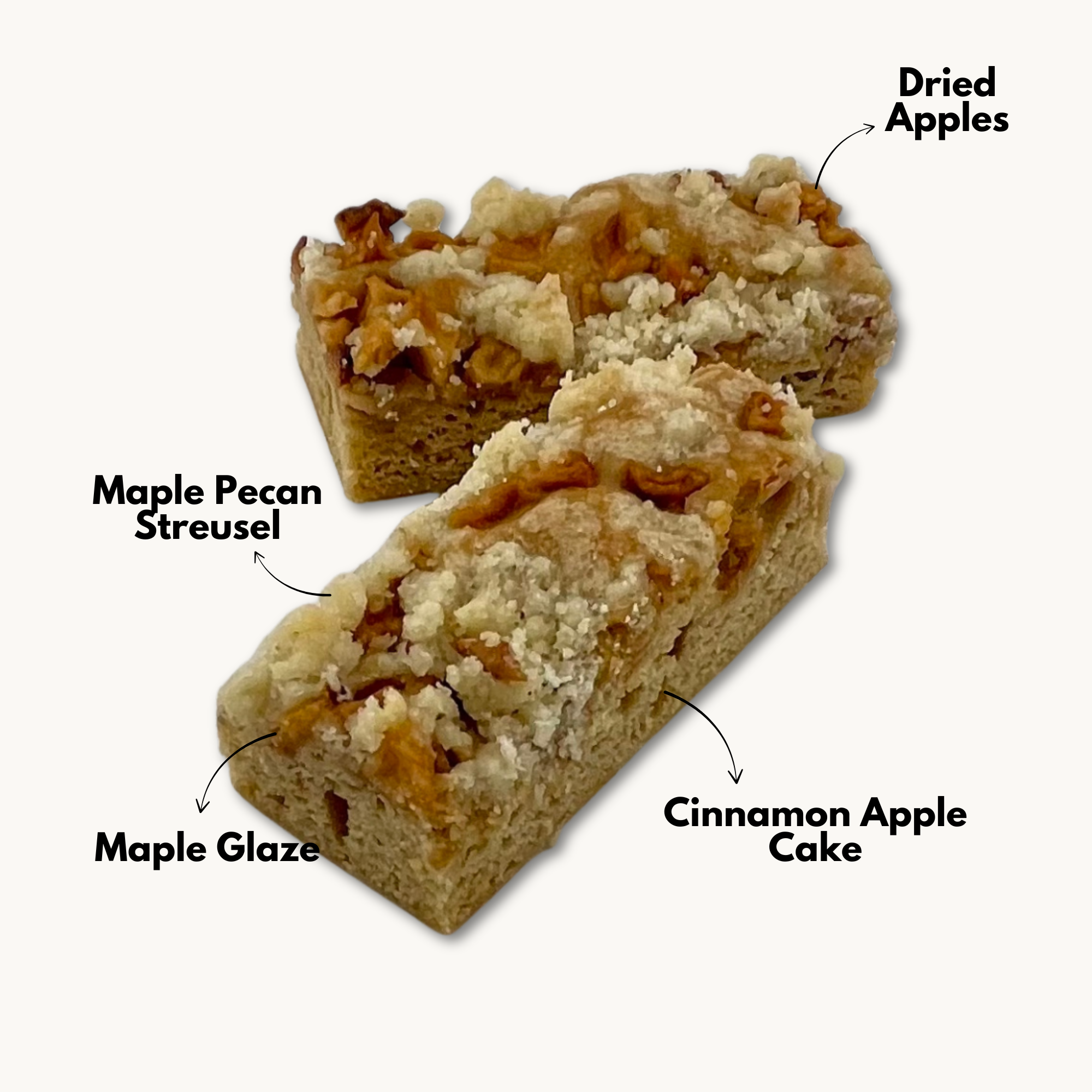 Apple Maple Pecan Cake Bars