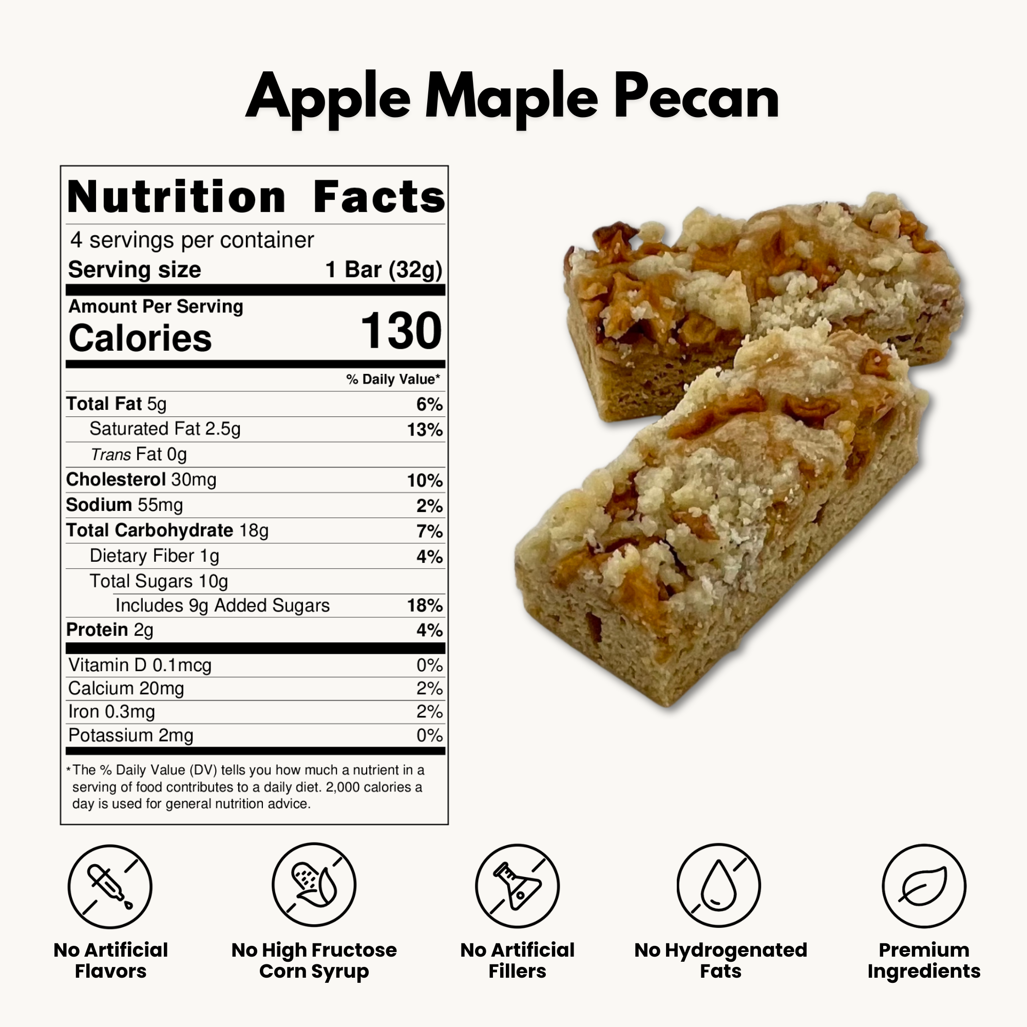 Apple Maple Pecan Cake Bars