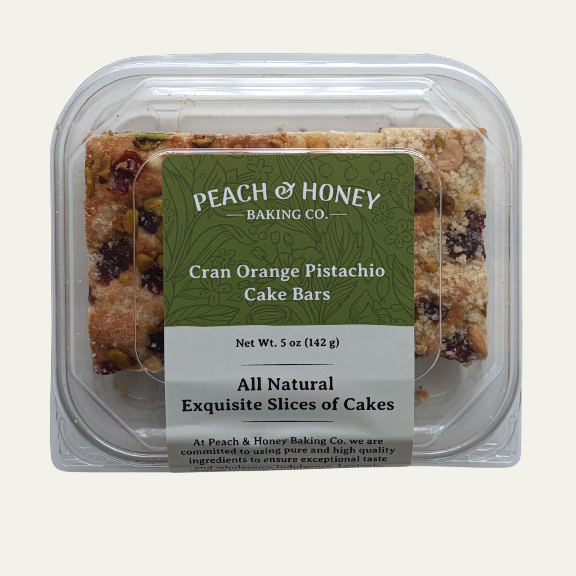Cran Orange Pistachio Cake Bars