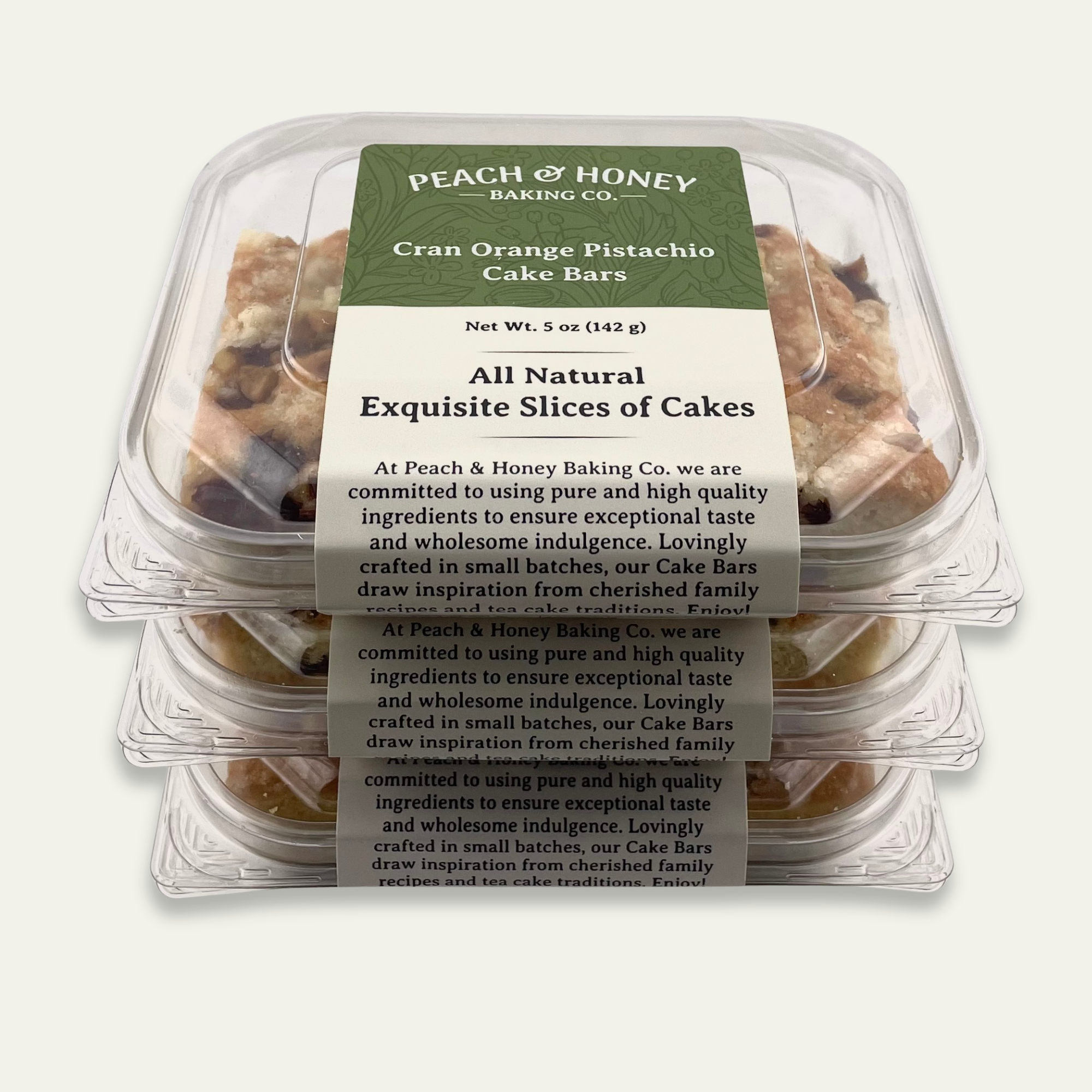 Cran Orange Pistachio Cake Bars