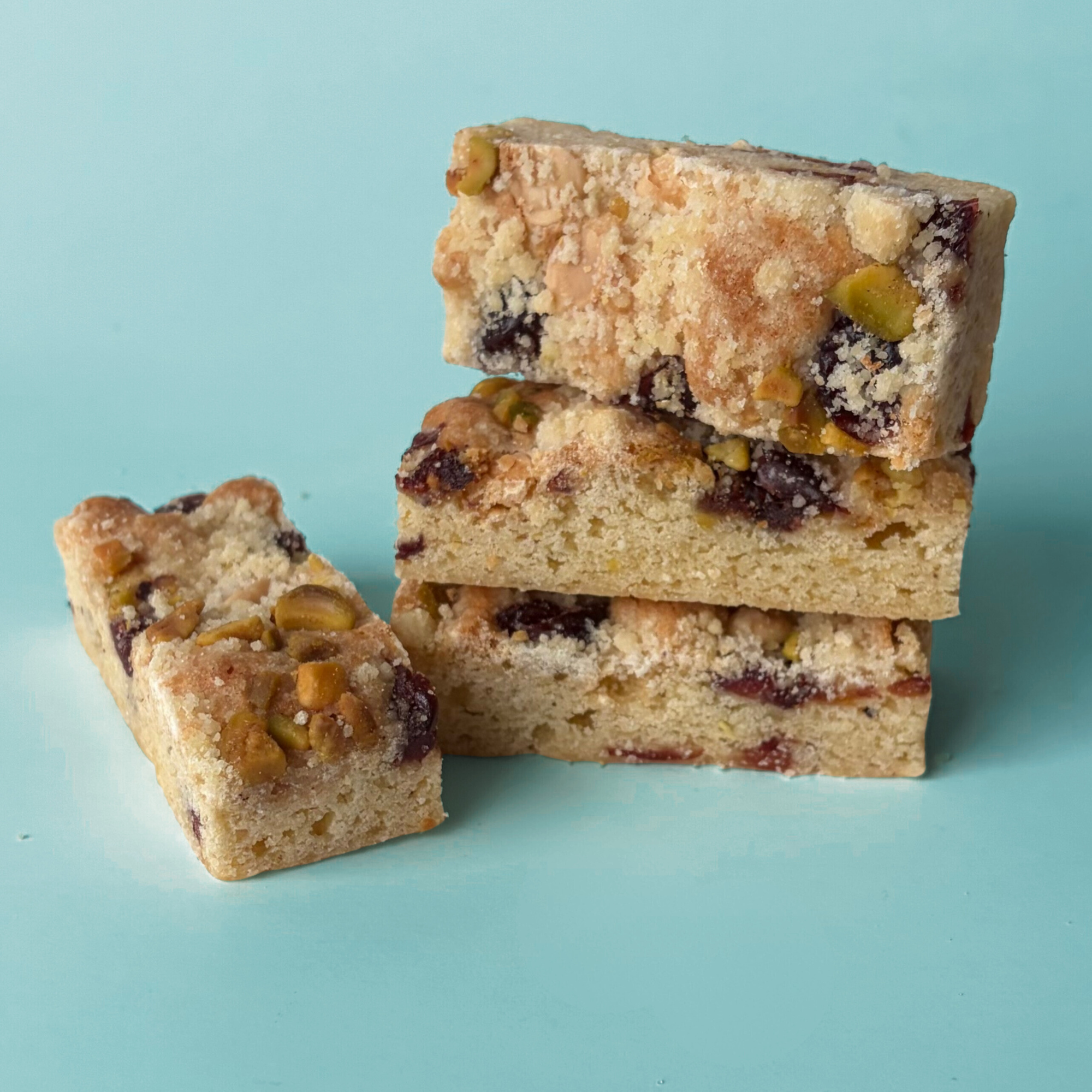 Cran Orange Pistachio Cake Bars