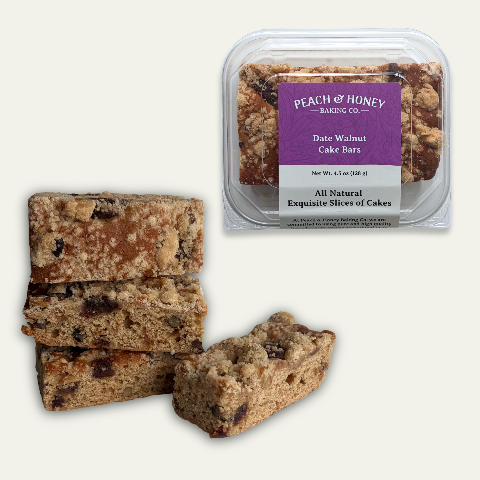 Date Walnut Cake Bars