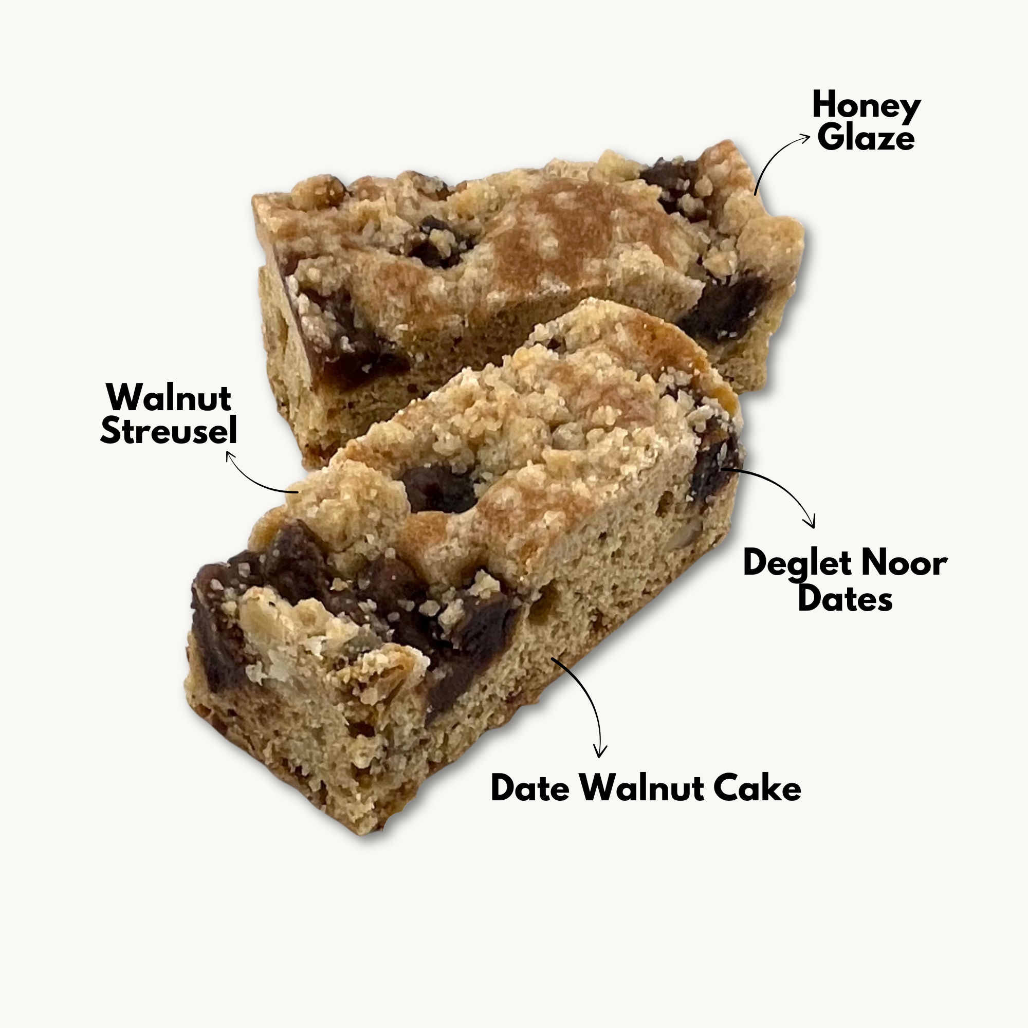 Date Walnut Cake Bars