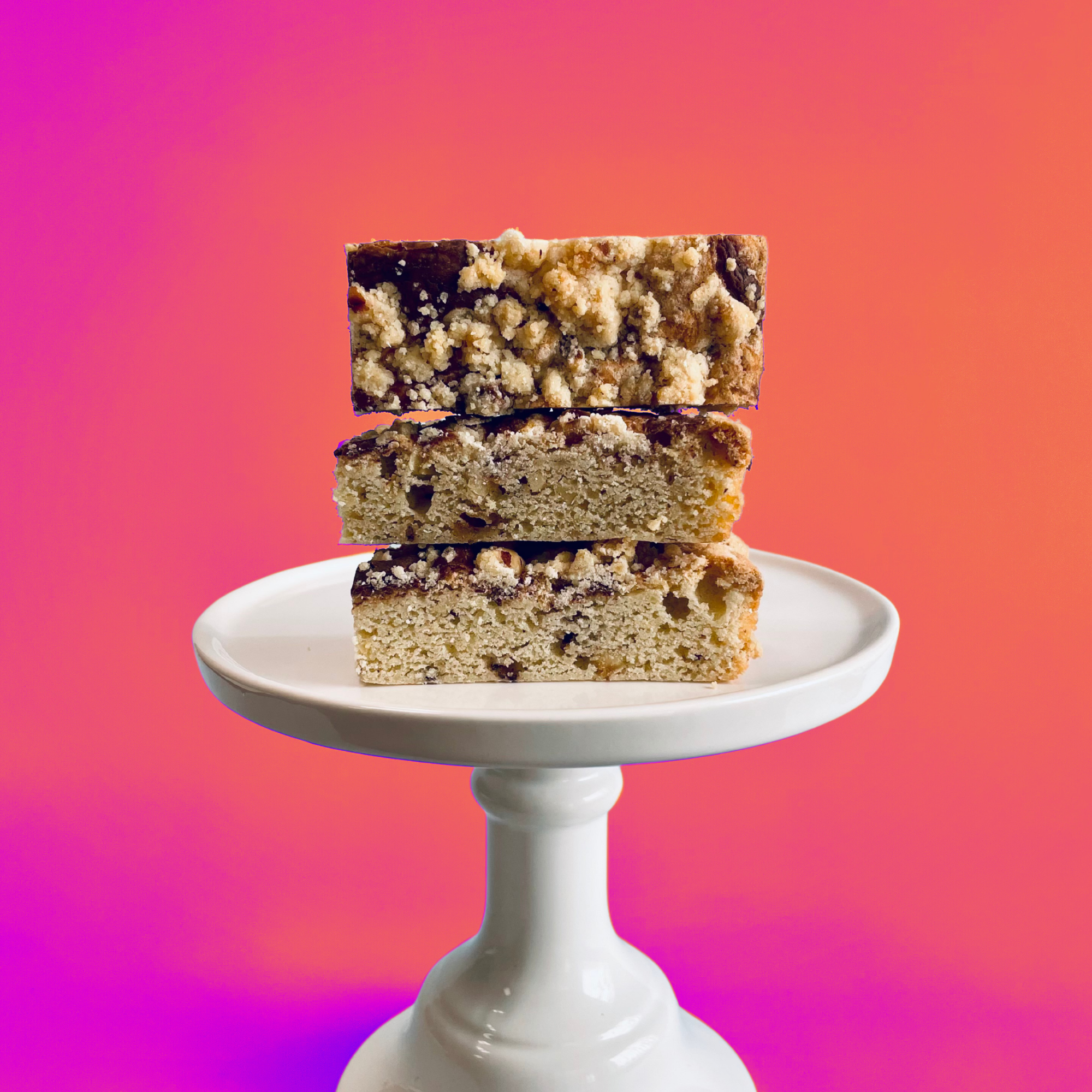 Hazelnut Toffee Crunch Cake Bars (4 bars)