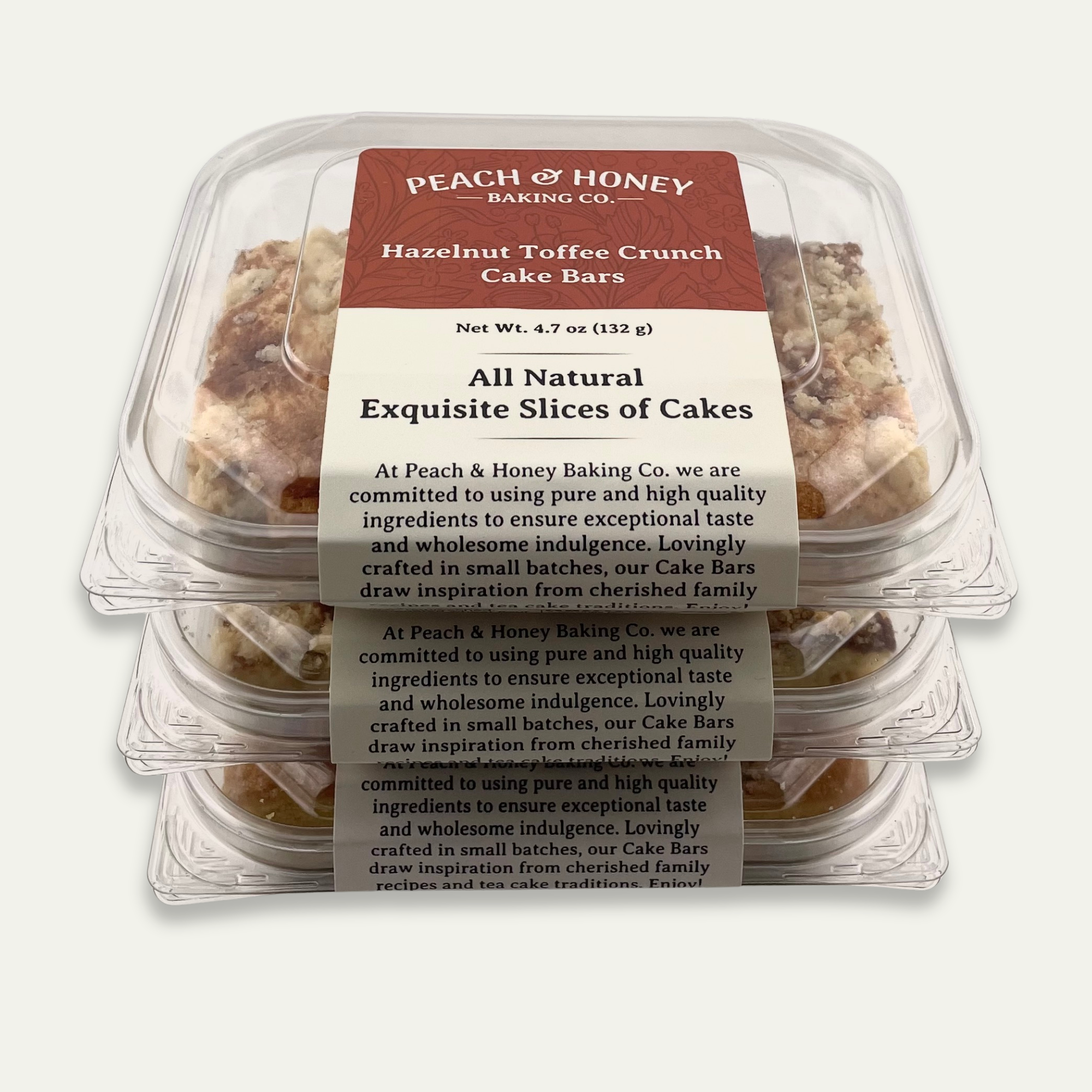 Hazelnut Toffee Crunch Cake Bars