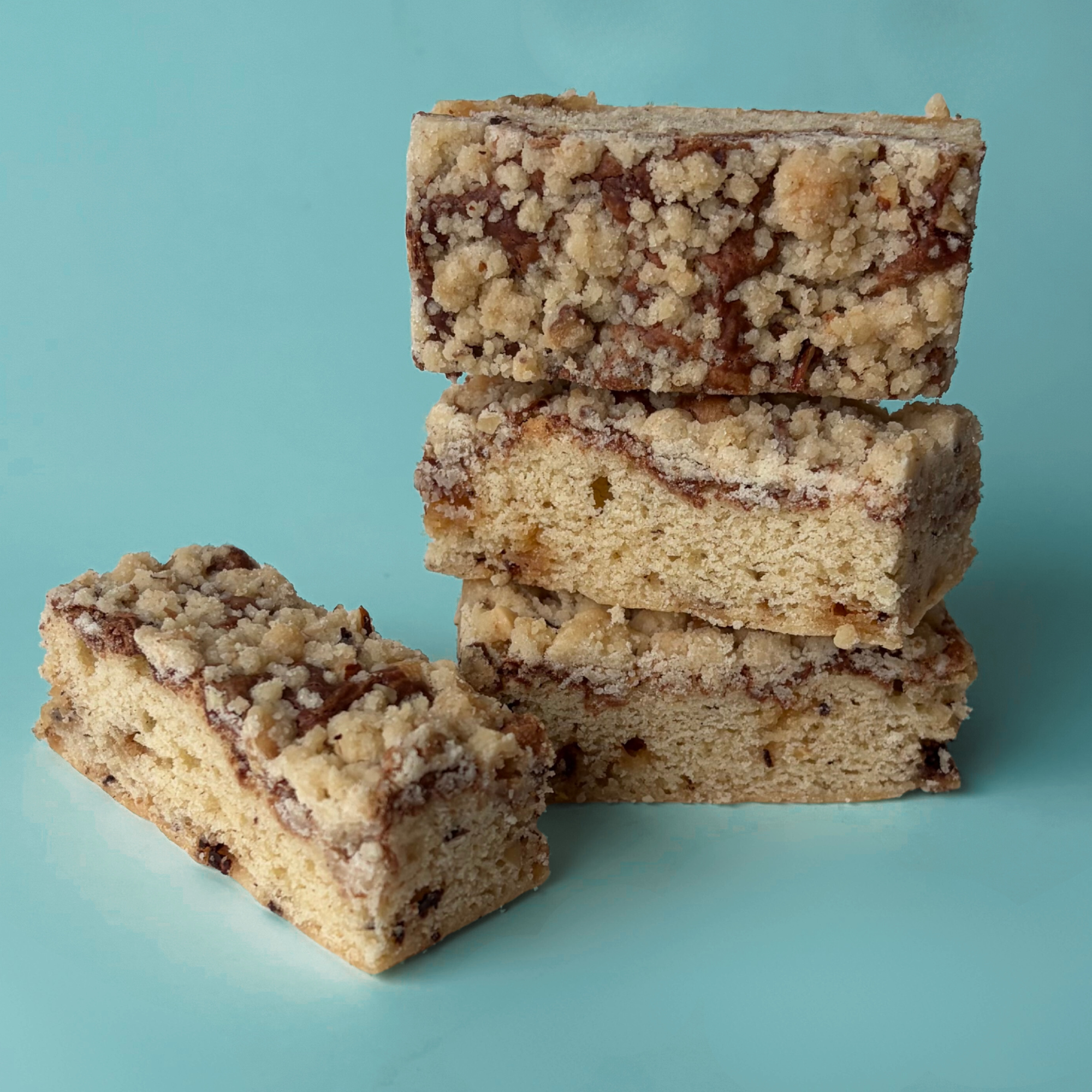 Hazelnut Toffee Crunch Cake Bars