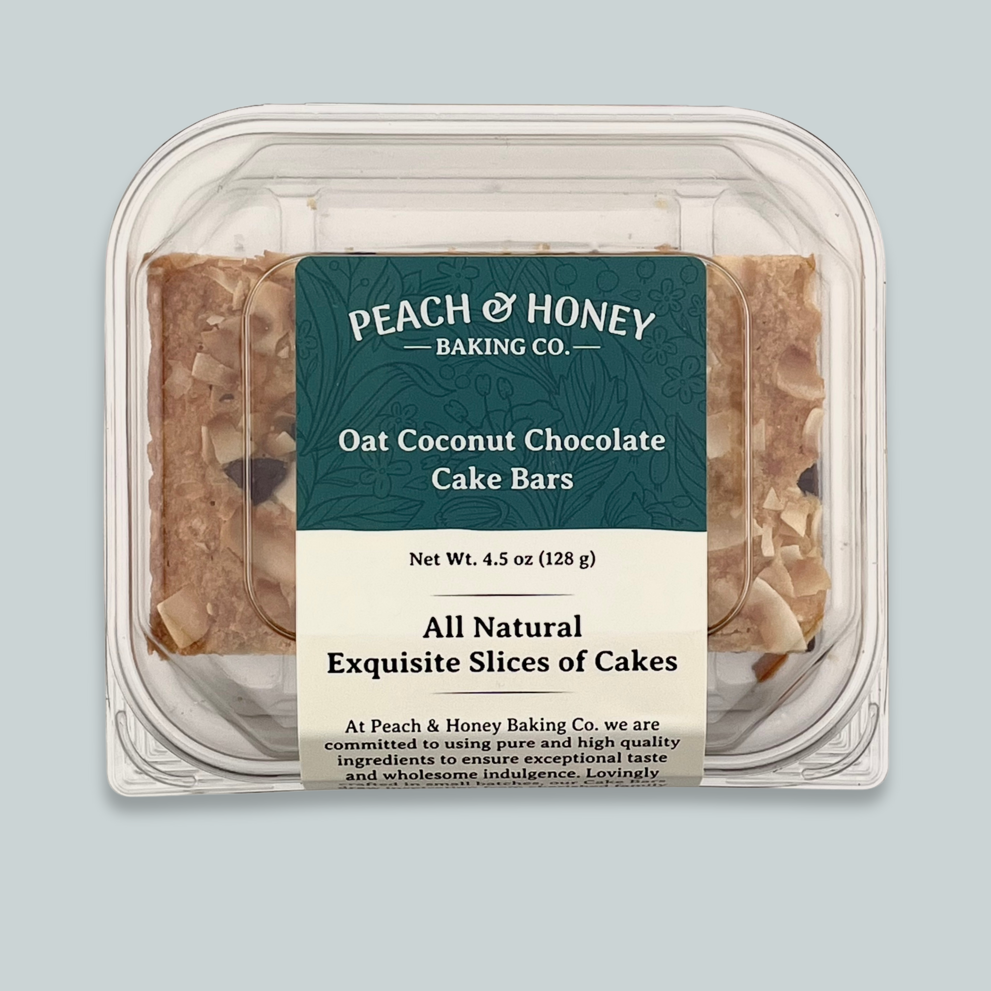 Oat Coconut Chocolate Cake Bars (4 bars)