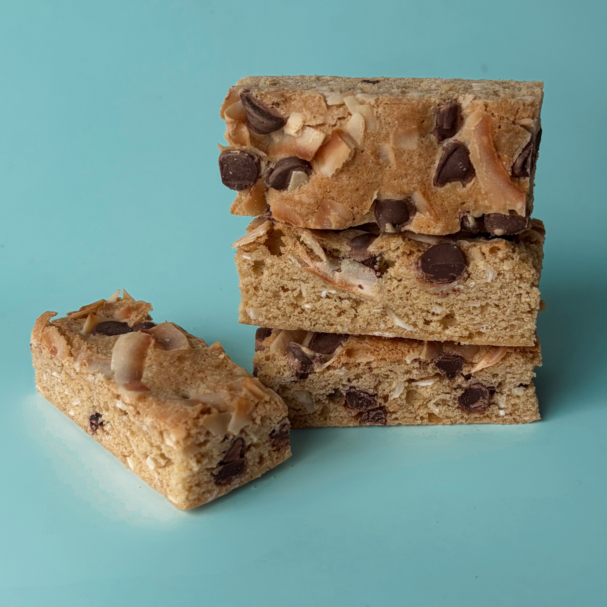 Oat Coconut Chocolate Cake Bars