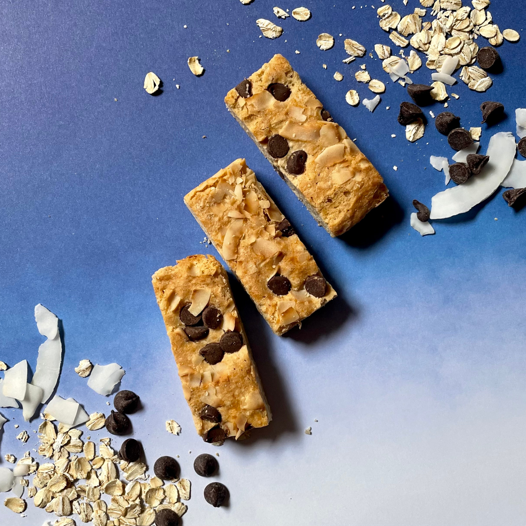 Oat Coconut Chocolate Cake Bars