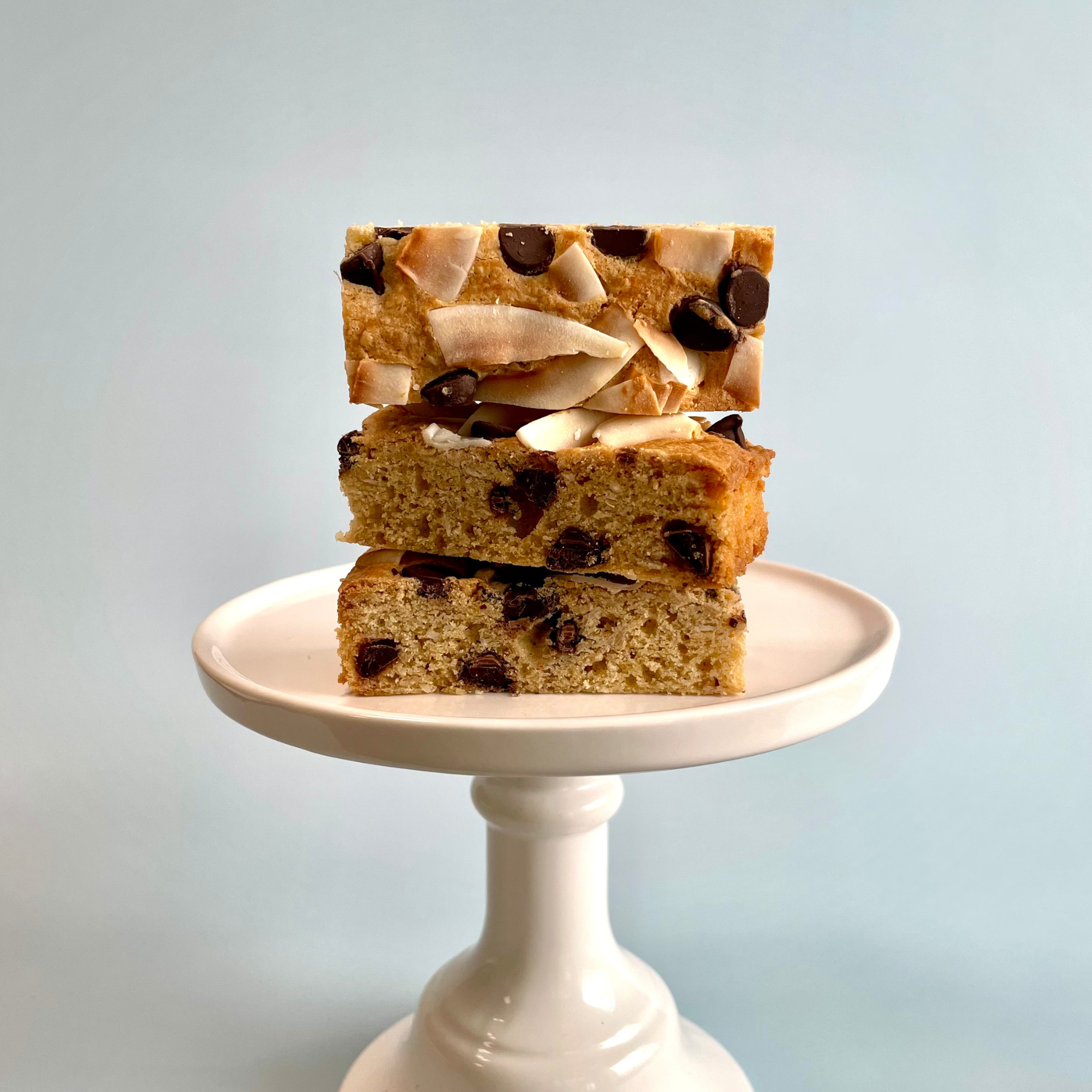 Oat Coconut Chocolate Cake Bars